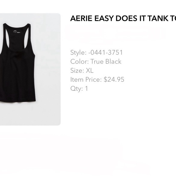 2/$20 | AE / Aerie | Easy Does It Tank Top | Style: 0441-3751 - Picture 6 of 6